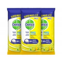 3 x 110 Dettol Reinigingsdoekjes Power En Fresh Citrus - Voor Bijna Alle Op ...