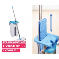 2-In-1 Flat Mop Dweilsysteem - Licht In Gebruik! ...