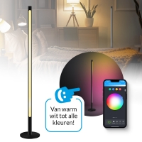 Slimme Xyro Vloerlamp - Stijlvolle LED-verlichting - 232 kleureffecten